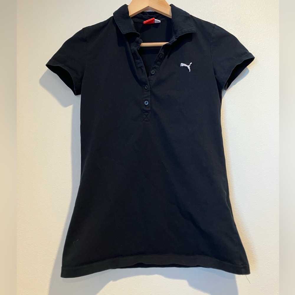 Women's Black Puma Polo